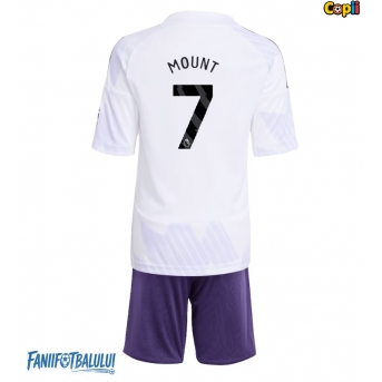 Manchester United Mason Mount #7 Echipament de Fotbal Replică 2025-26 Copii Deplasare (+ Șorturi)